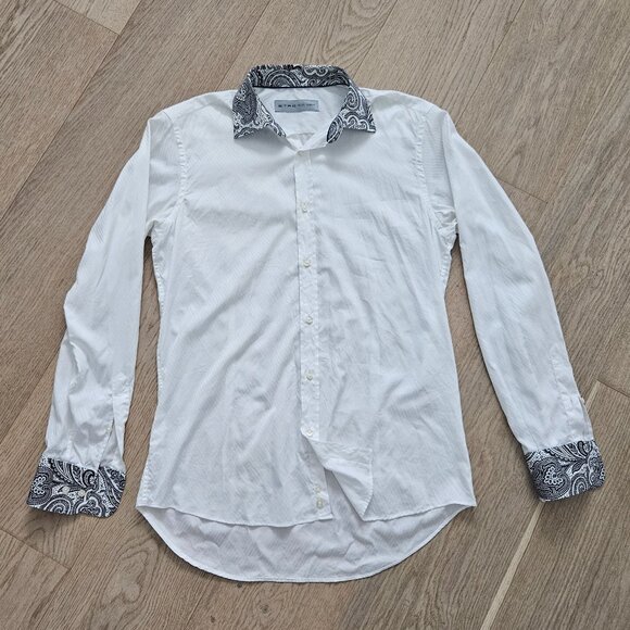 Etro Other - Etro SPA Contrast Paisley Collar & Cuffs Dress Shirt – Size 39 (US M), White